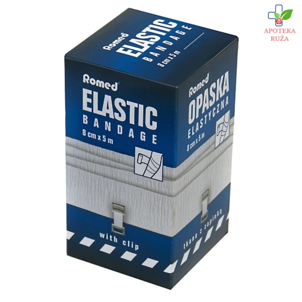 Elastični zavoj 8cm x 5m Romed 1 komad