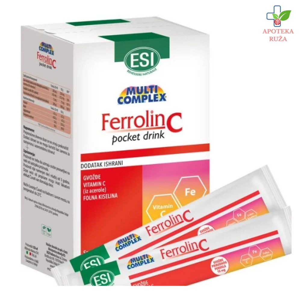 Ferrolin C – gvožđe protiv anemije i za poboljšanje krvne slike 24 direkt kesice