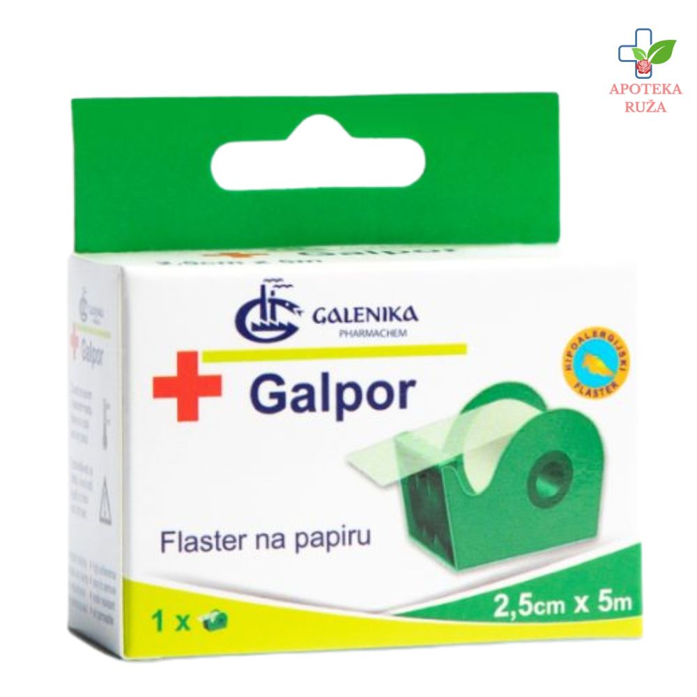 Flaster papirni 2,5cmx5m Galpor – Galenika