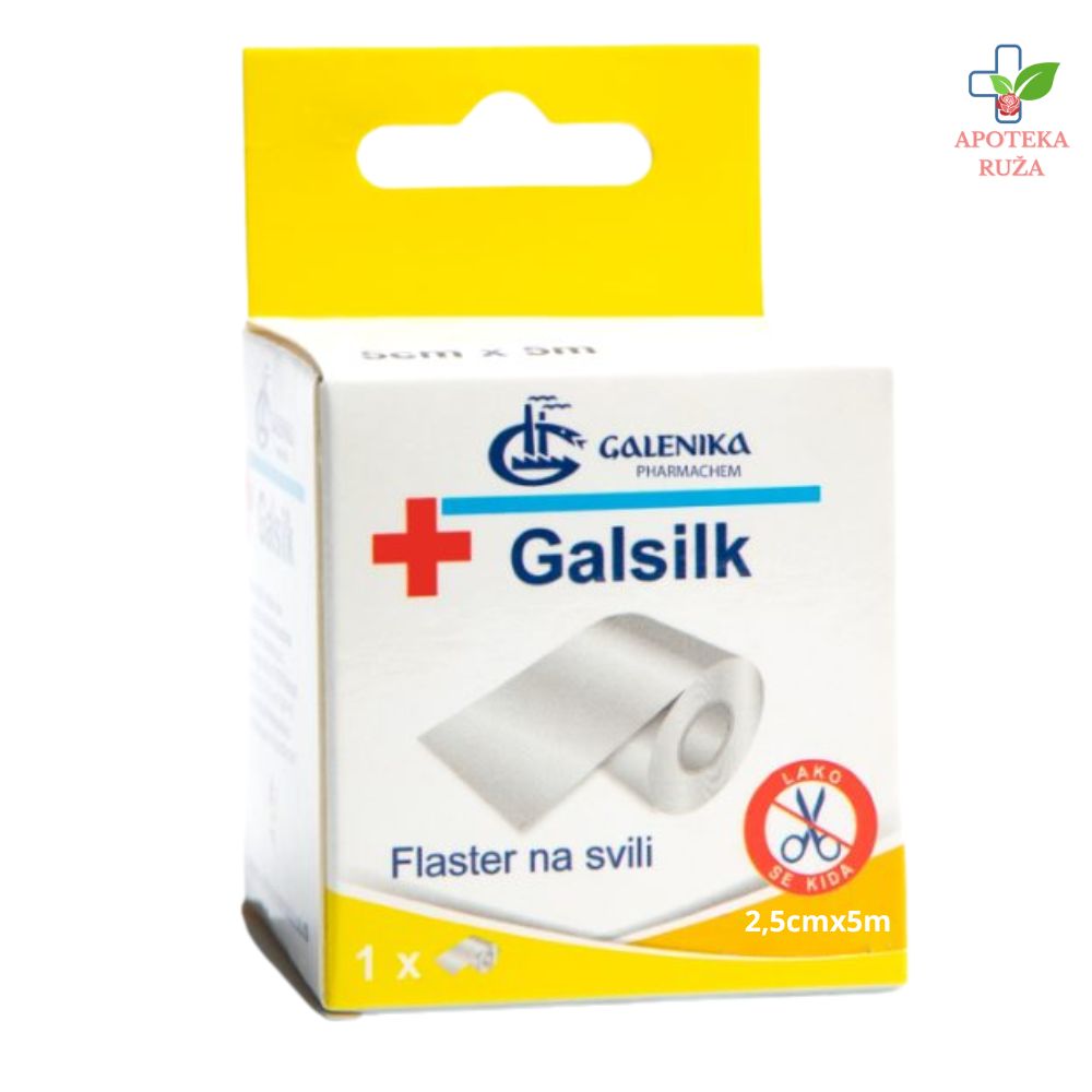 Flaster svileni 2,5cmx5m Galsilk – Galenika