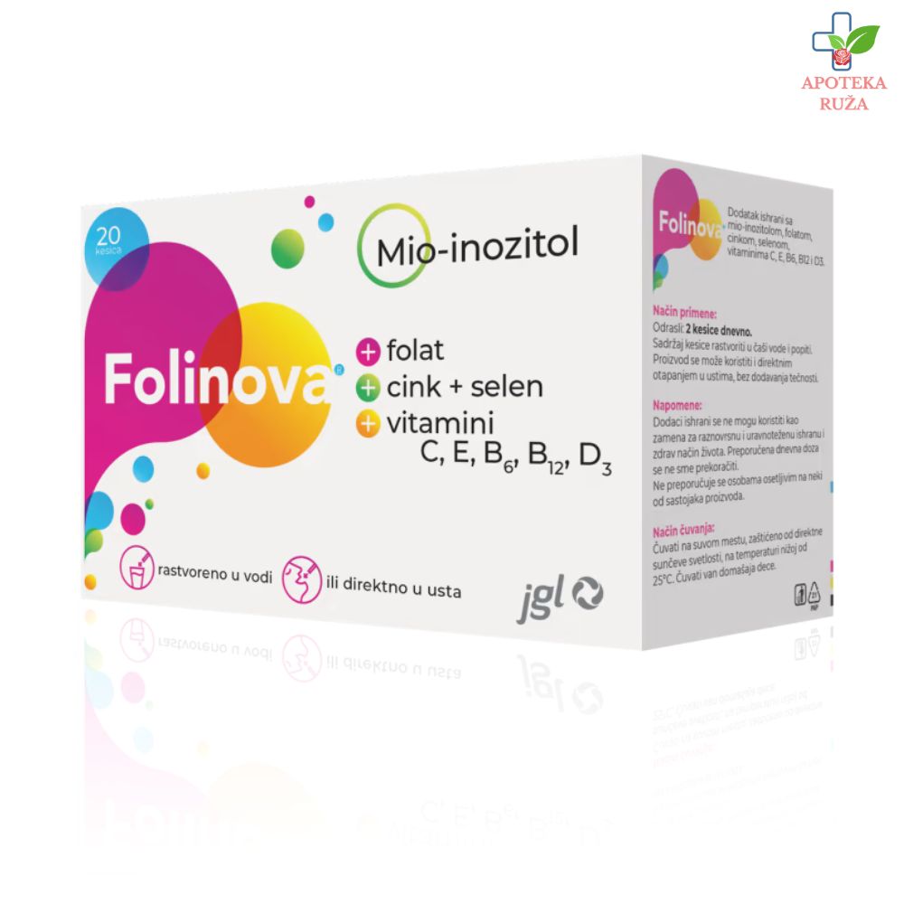 Folinova pomaže otklanjanju poremećaja povezanih sa sindromom policističnih jajnika 20 kesica