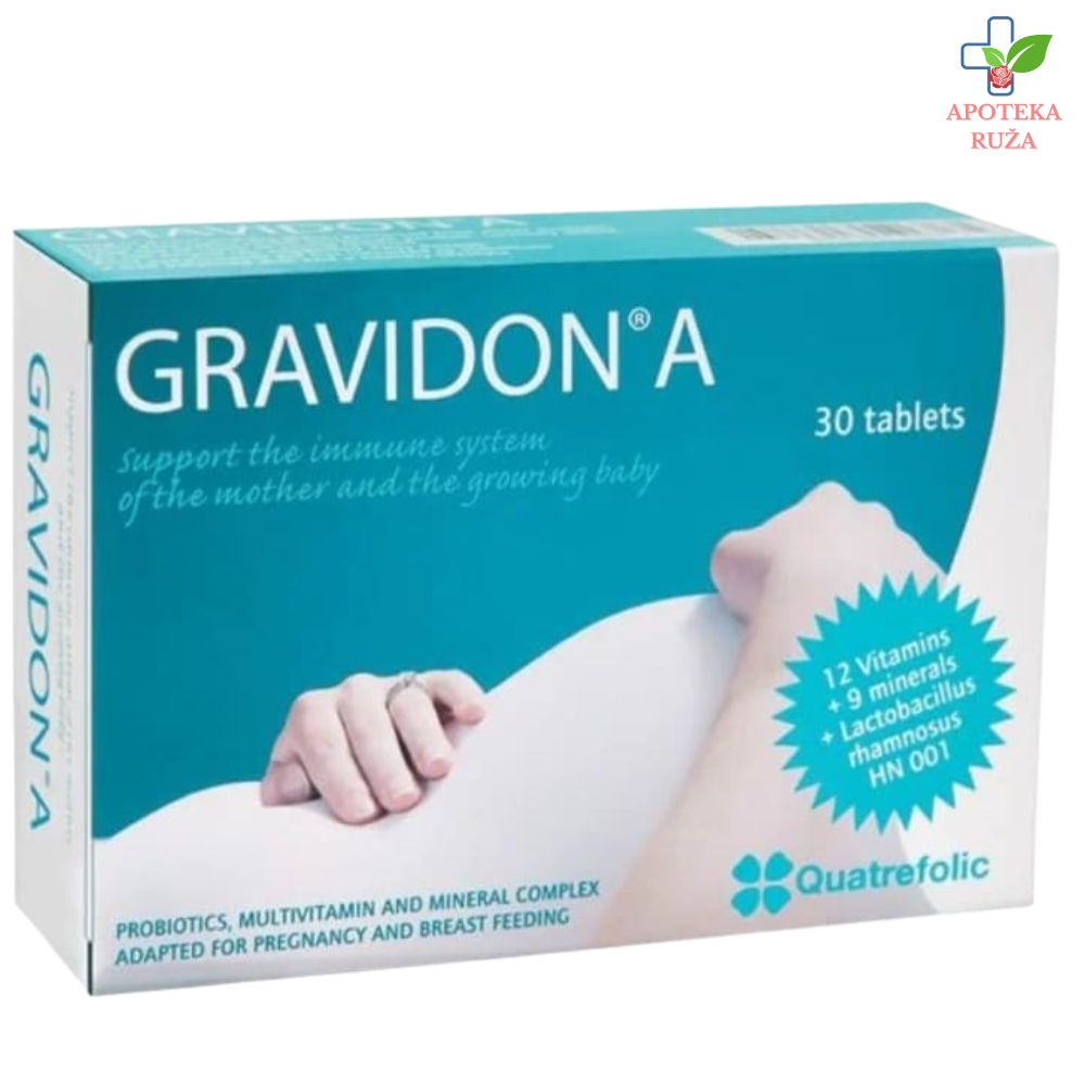 Gravidon A vitamini i minerali za trudnice 30 tableta