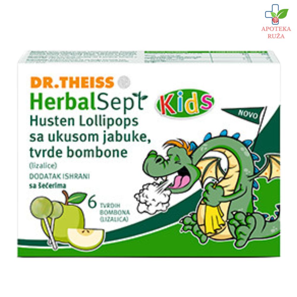 Herbal Sept Lizalice sa ukusom jabuke 6 komada