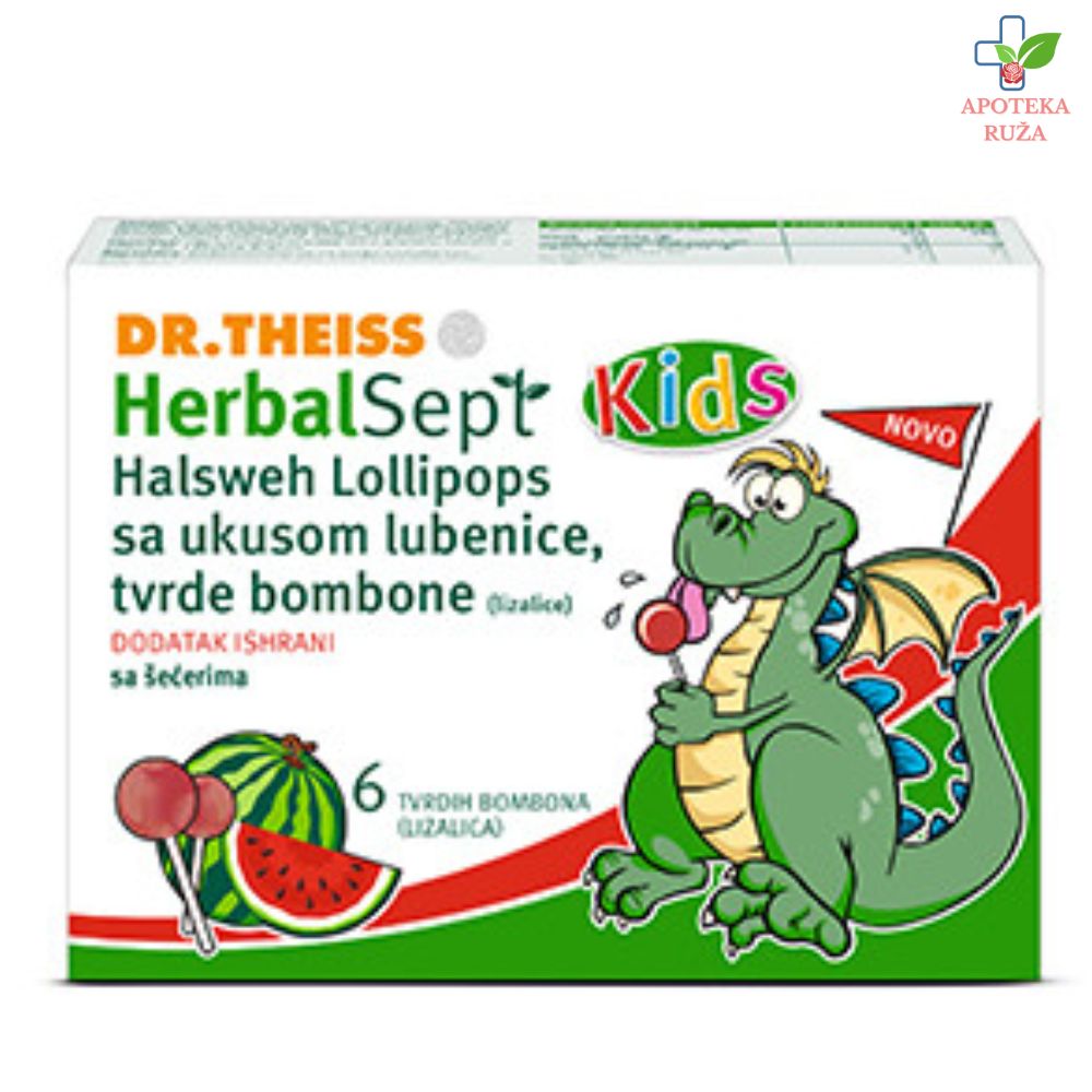 Herbal Sept Lizalice sa ukusom lubenice 6 komada