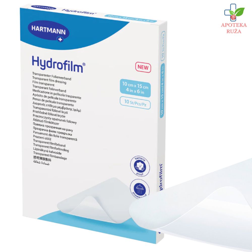 Hydrofilm obolga za rane 10cm x 15cm 1 komad