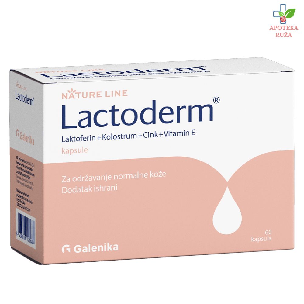 Lactoderm za kožu bez akni 60 kapsula
