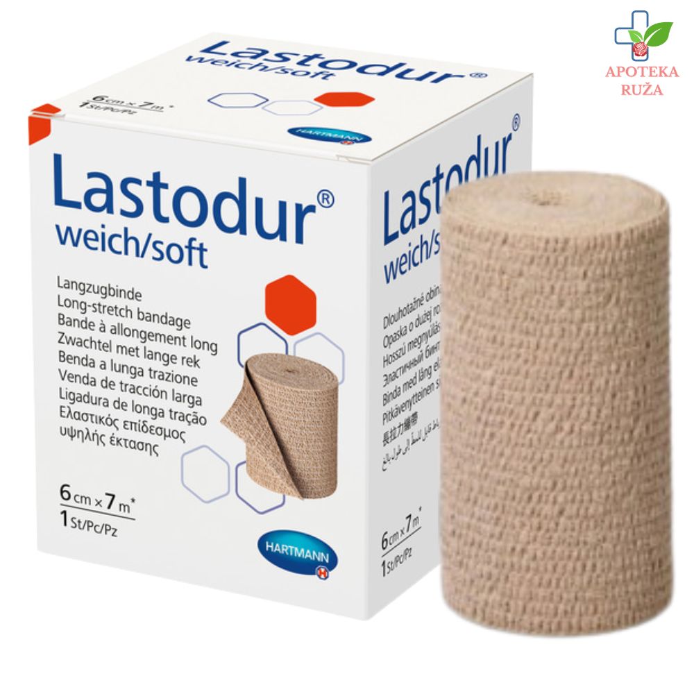 Lastodur Soft elastični zavoj 6cm x 7m 1 komad