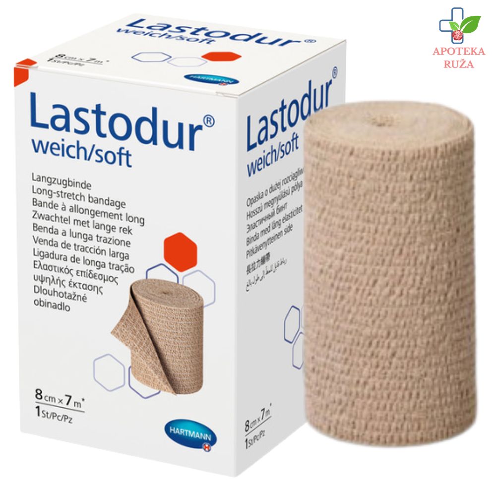 Lastodur Soft elastični zavoj 8cm x 7m 1 komad