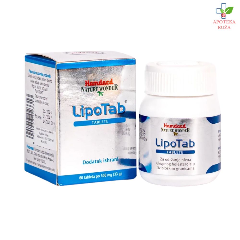 Lipotab za regulisanje holesterola i triglicerida 60 tableta