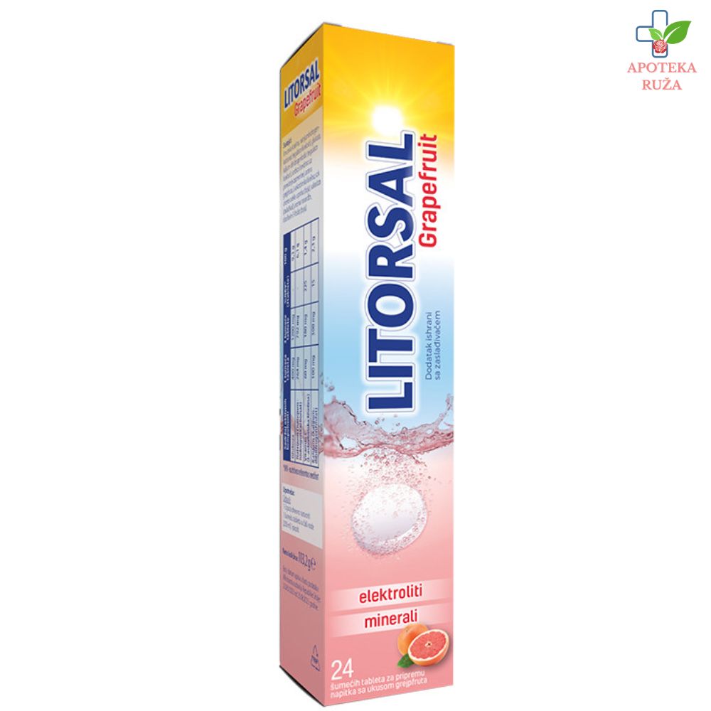 Litorsal –  elektroliti, ukus grejpfruta 24 šumeće tablete
