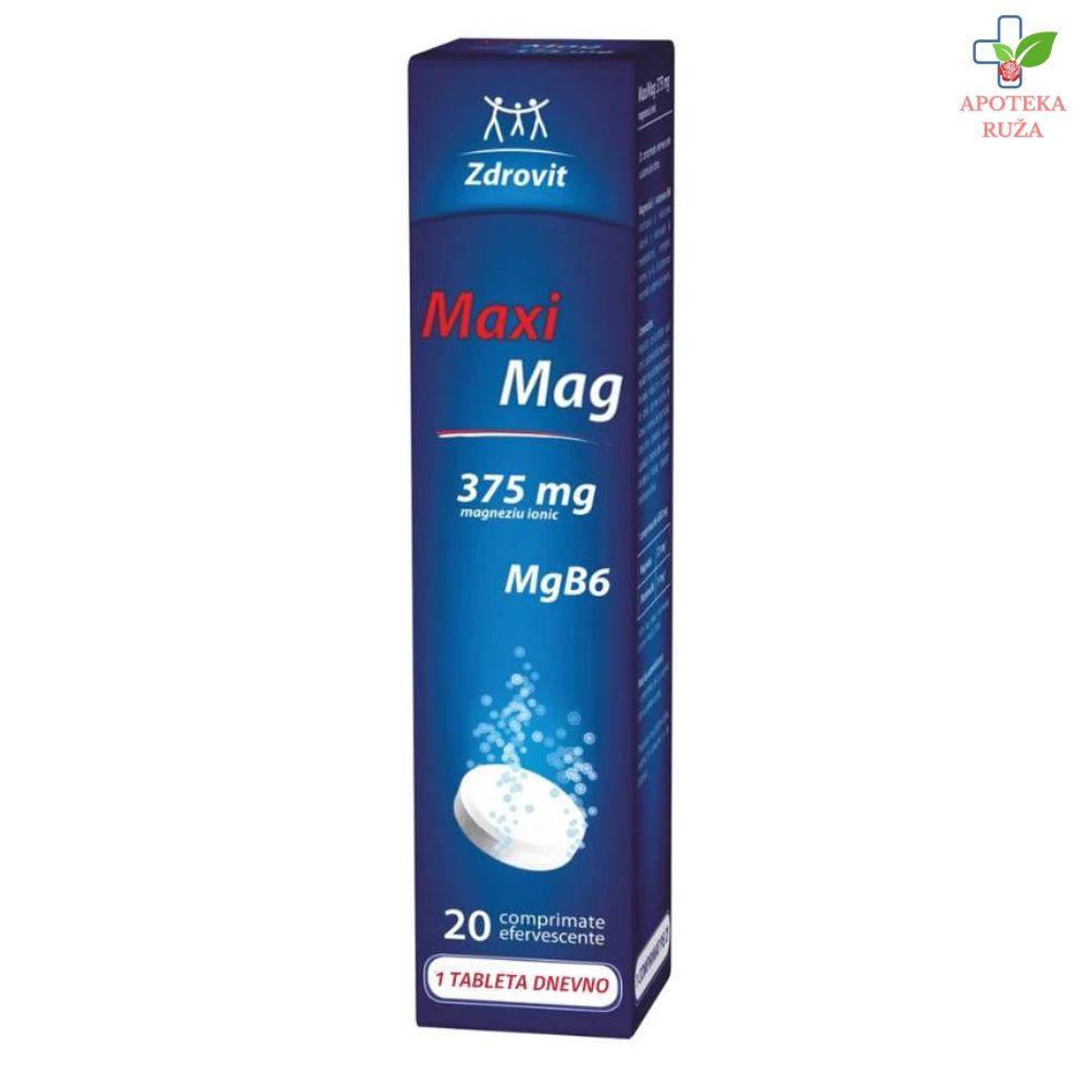Maxi Mag – Magnezijum 375mg 20 šumećih tableta