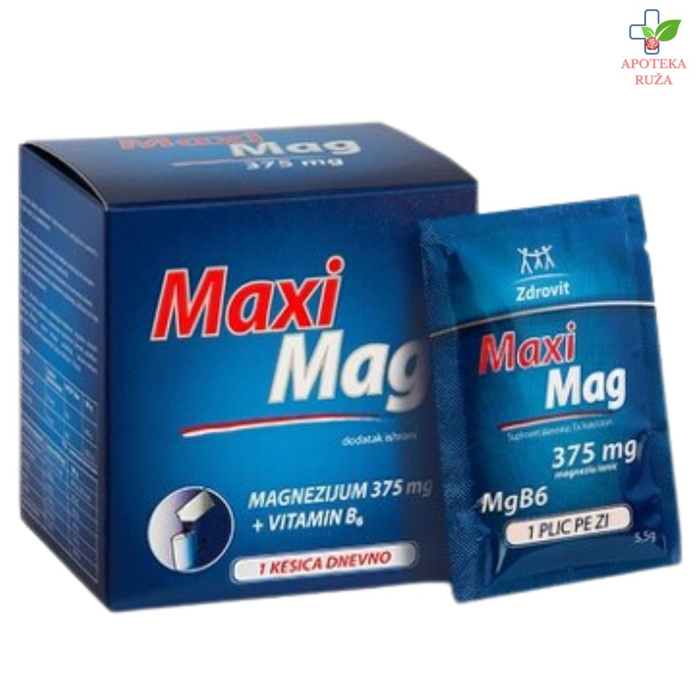 Maxi Mag – magnezijum 375mg 20 kesica