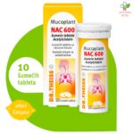 Mucoplant NAC – za razređivanje gustog sekreta u disajnim putevima 10 šumećih tableta