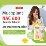 Mucoplant NAC – za razređivanje gustog sekreta u disajnim putevima 10 šumećih tableta