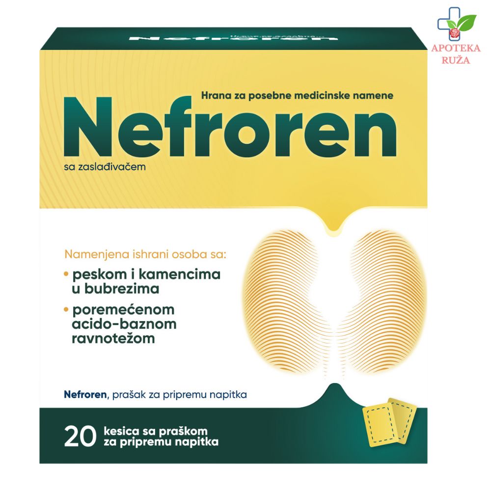 Nefroren protiv kamen i peska u bubrezima 20 kesica