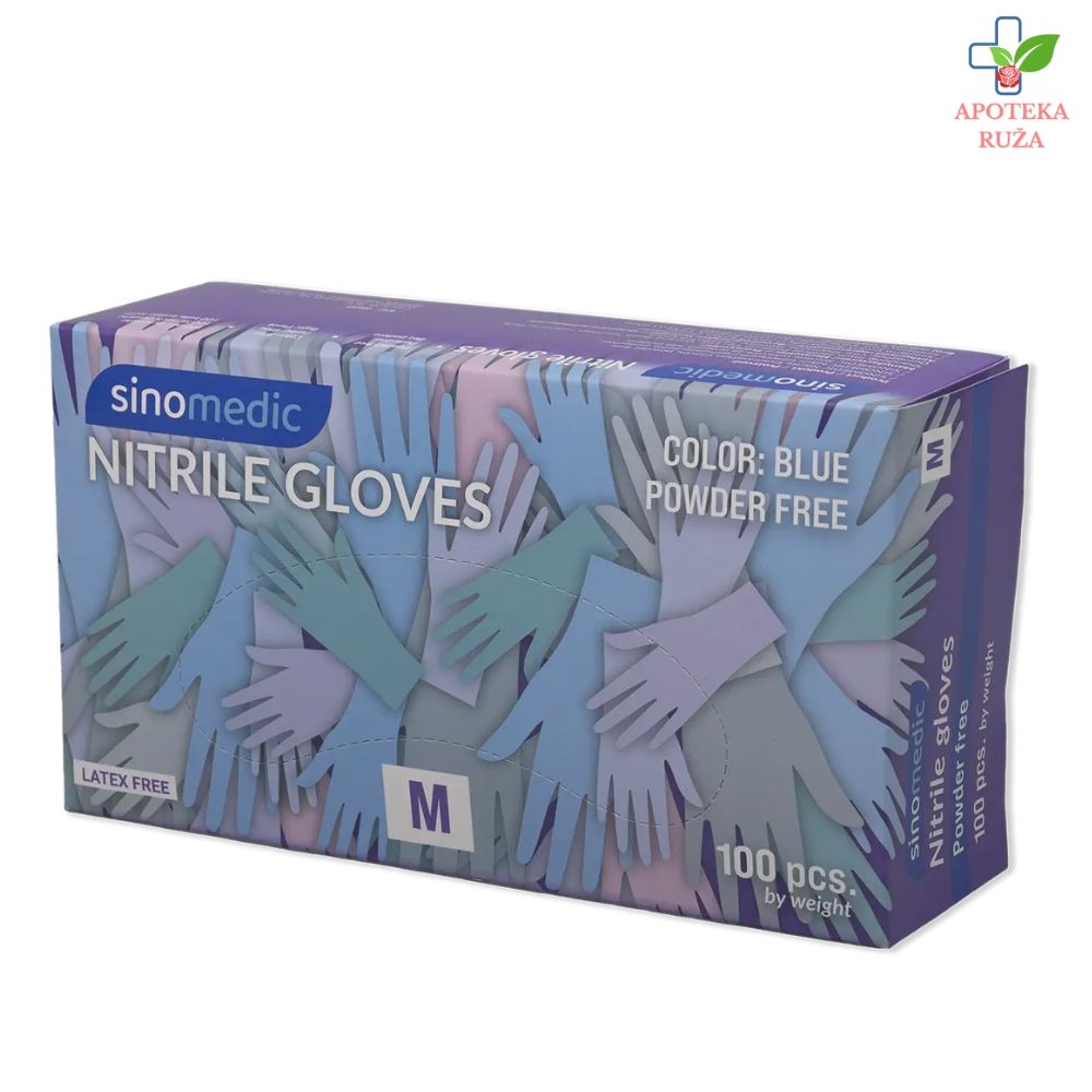 Nitrilne rukavice PLAVE veličina M 100 komada