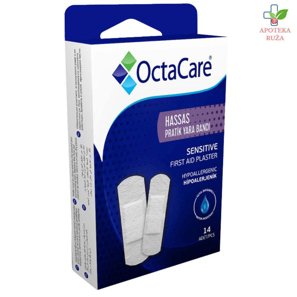 Octacare Sensitive flaster u 2 veličine 14 komada
