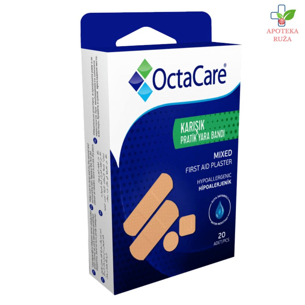 Octacare flasteri Mix u 4 veličine 20 komada
