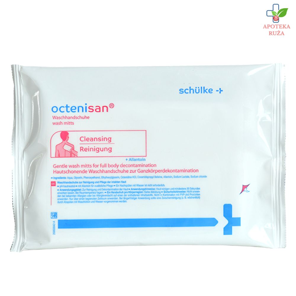 Octenisan Wash Mitts – Antimikrobne rukavice za čišćenje tela 8 komada