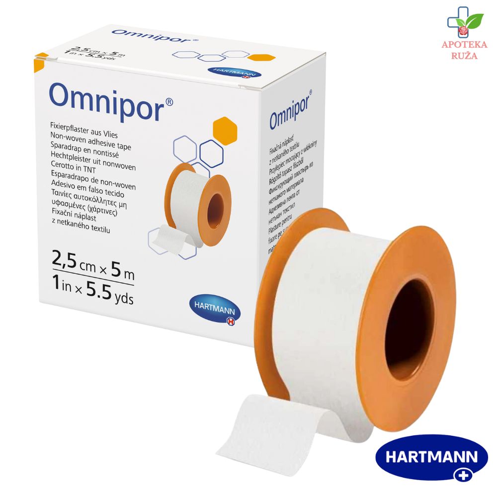 Omnipor flaster (papir) 2,5cm x 5m