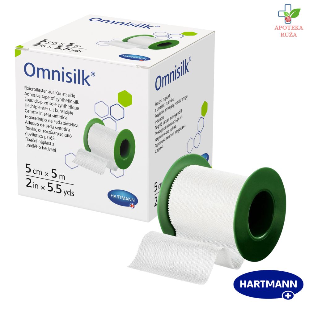 Omnisilk flaster (svila) 5cm x 5m