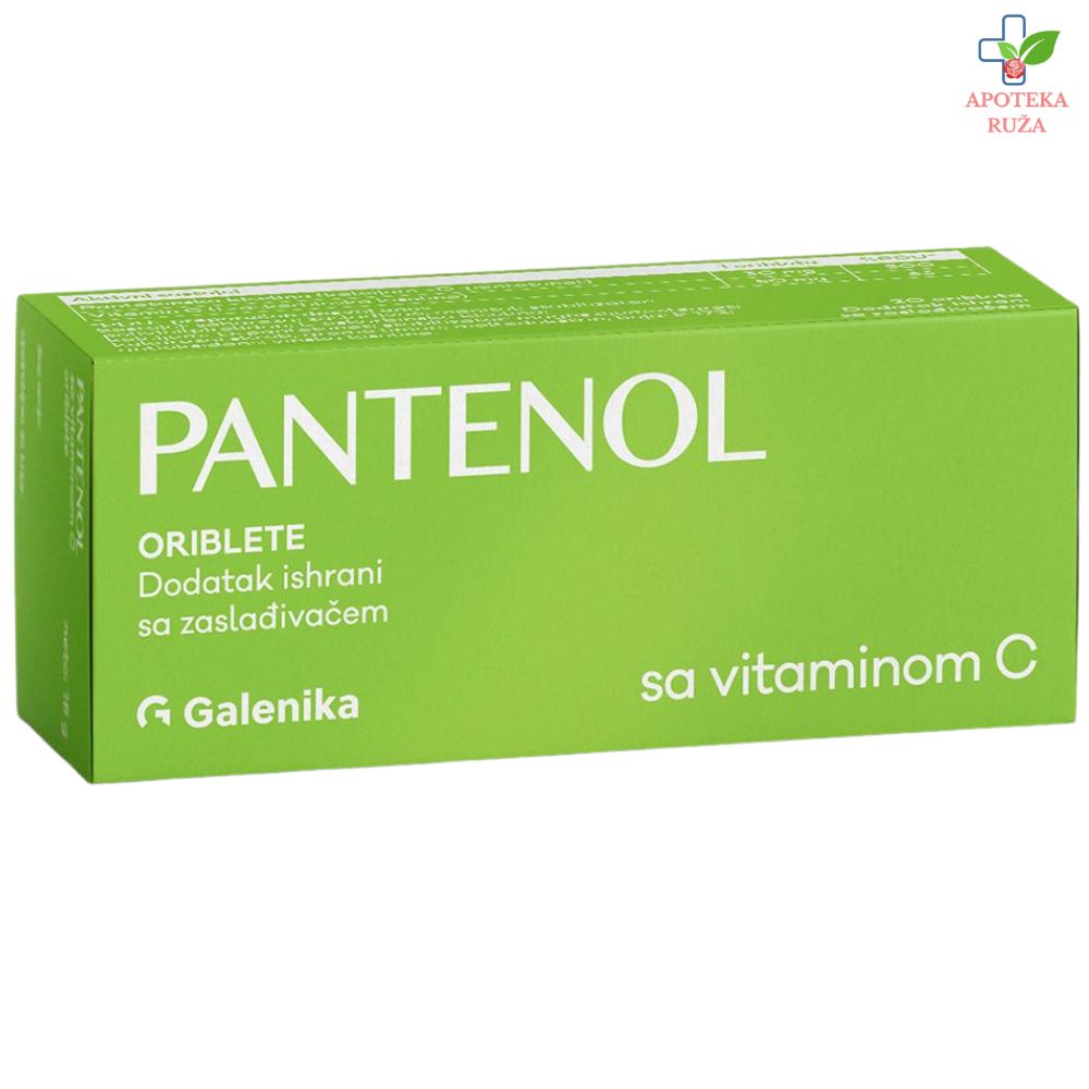 Pantenol sa vitaminom C 20 oribleta