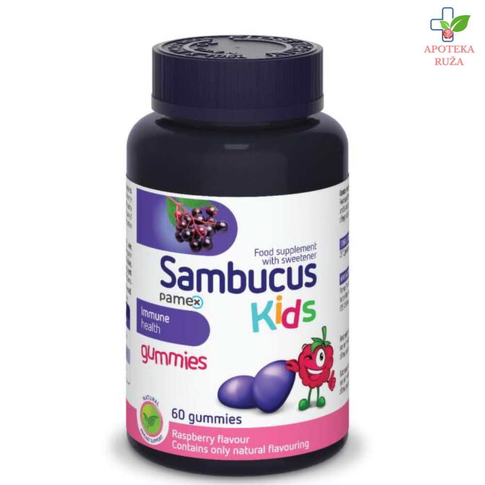 Sambucus Kids gumene bombone za decu 3+ 60 komada