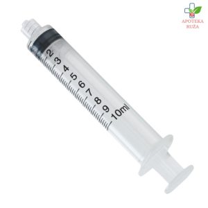 Špric 10ml sterilni trodelni sa gumom sa navojem (LUER LOCK) 1 komad
