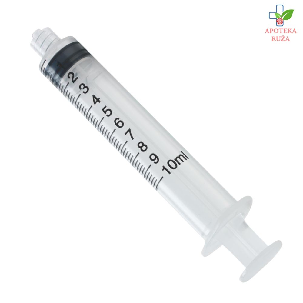 Špric 10ml sterilni trodelni sa gumom sa navojem (LUER LOCK) 1 komad