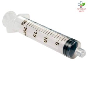 Špric 20ml sterilni trodelni sa gumom sa navojem (LUER LOCK) 1 komad