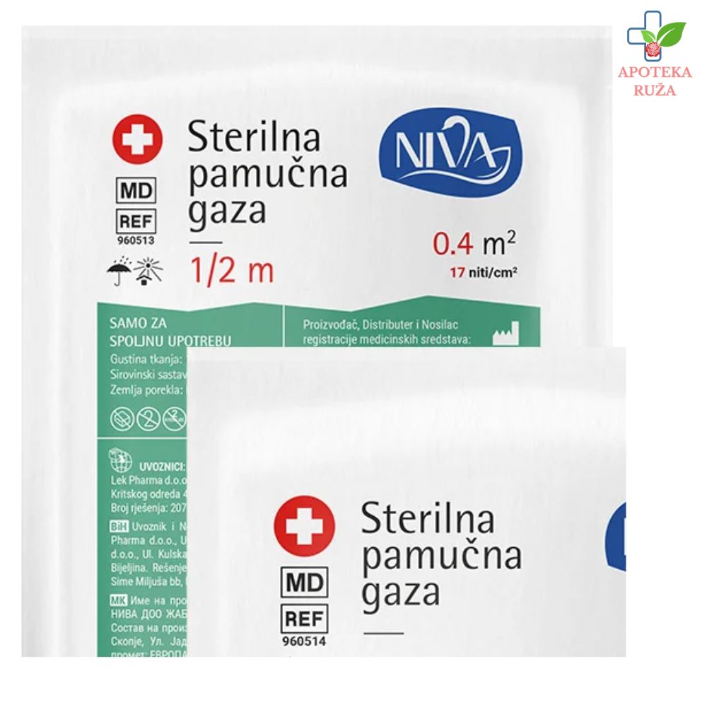 Sterilna gaza 1/2m Niva 1 komad
