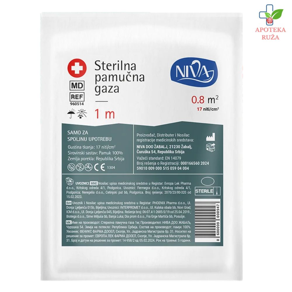 Sterilna gaza 1m Niva 1 komad