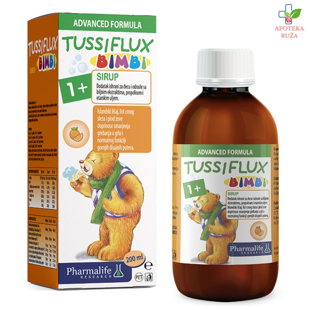 Tussiflux Bimbi sirup 1+ 200ml