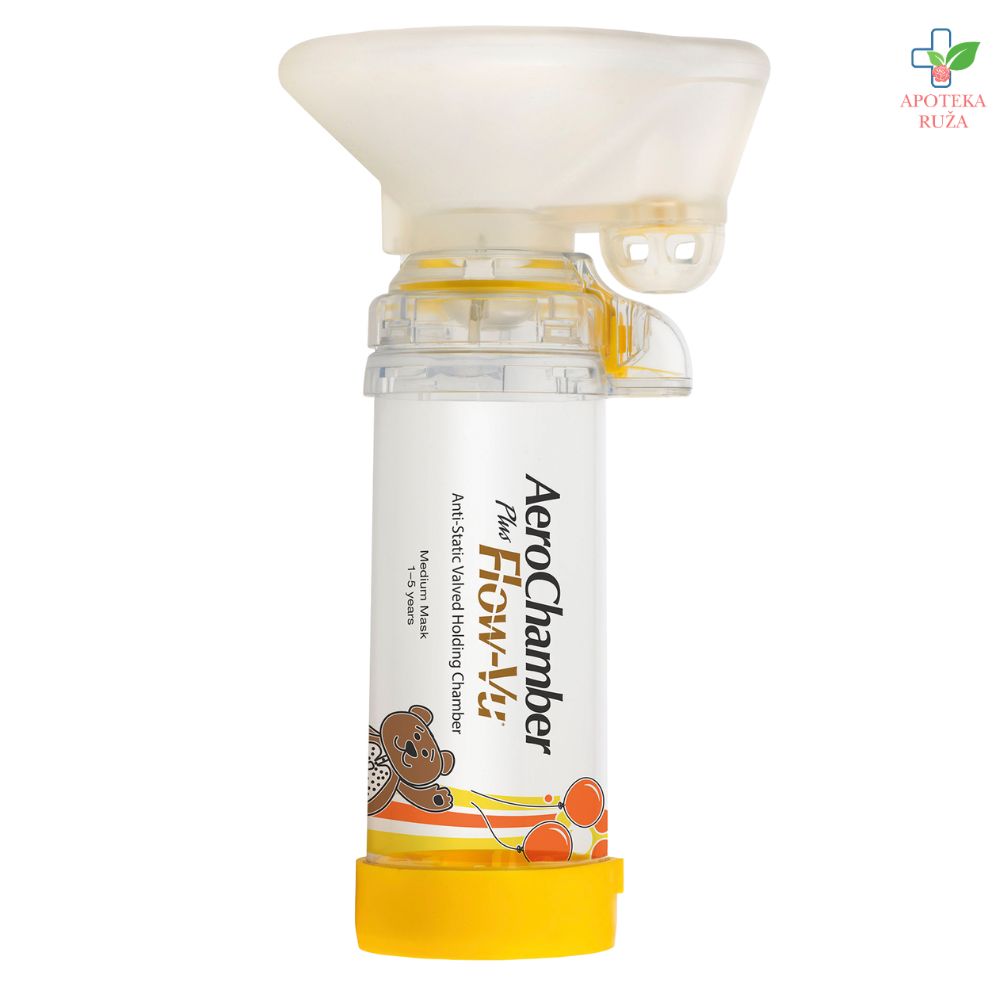 Aerochamber inhalaciona komora za decu od 1-5 sa srednjom maskom