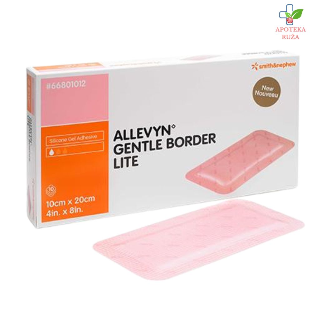 Allevyn Gentle Border Lite obloga za rane 10cm x 20cm 1 komad