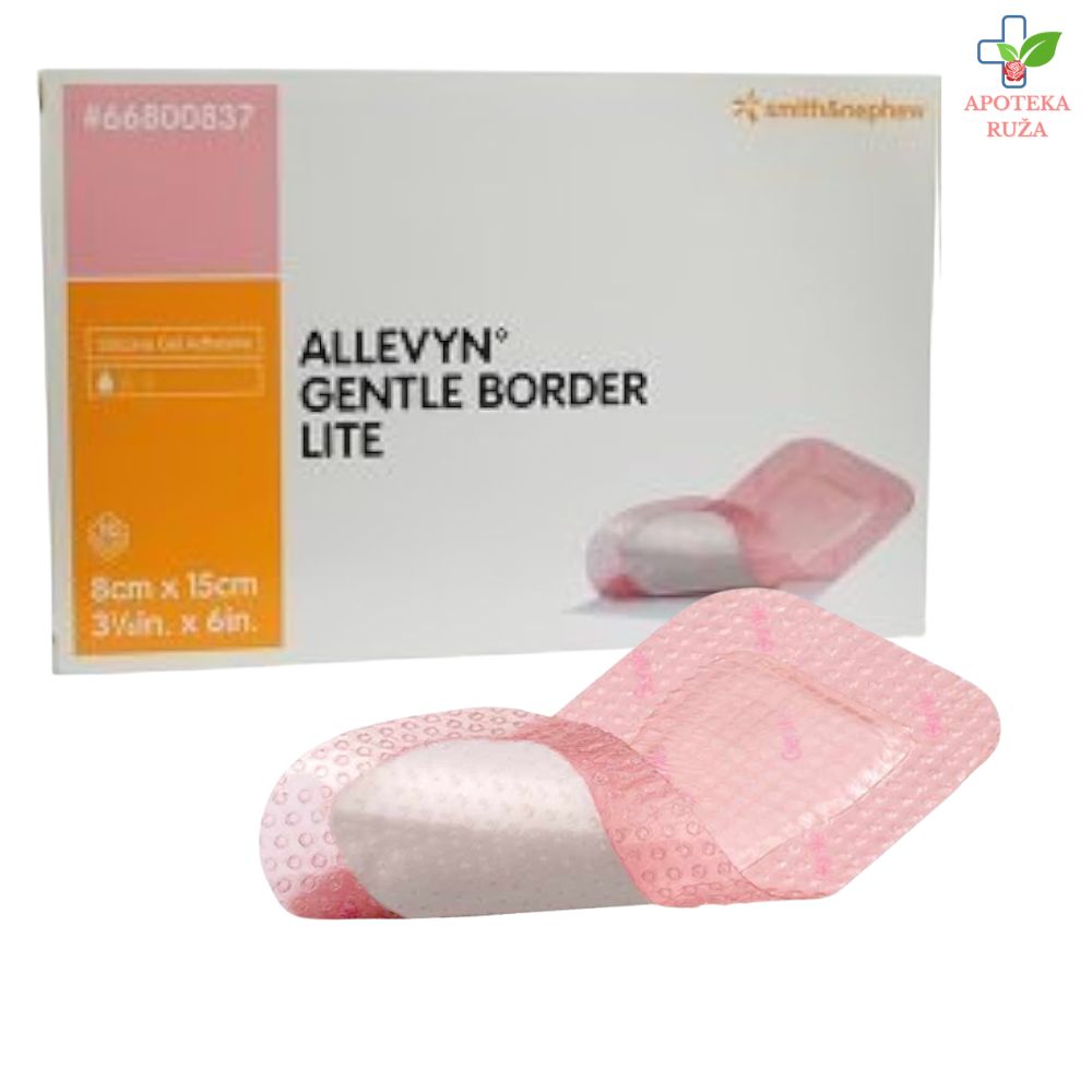Allevyn Gentle Border Lite obloga za rane 8cm x 15cm 1 komad