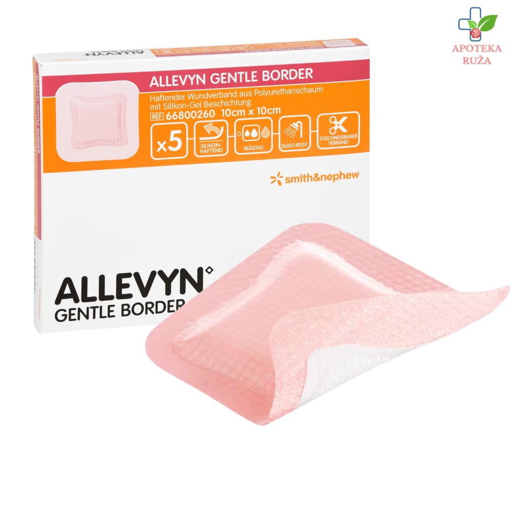 Allevyn Gentle Border obloga za rane 10cm x 10cm 1 komad