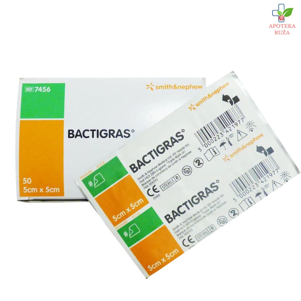 Bactigras obloga za rane 5cm x 5cm 1 komad