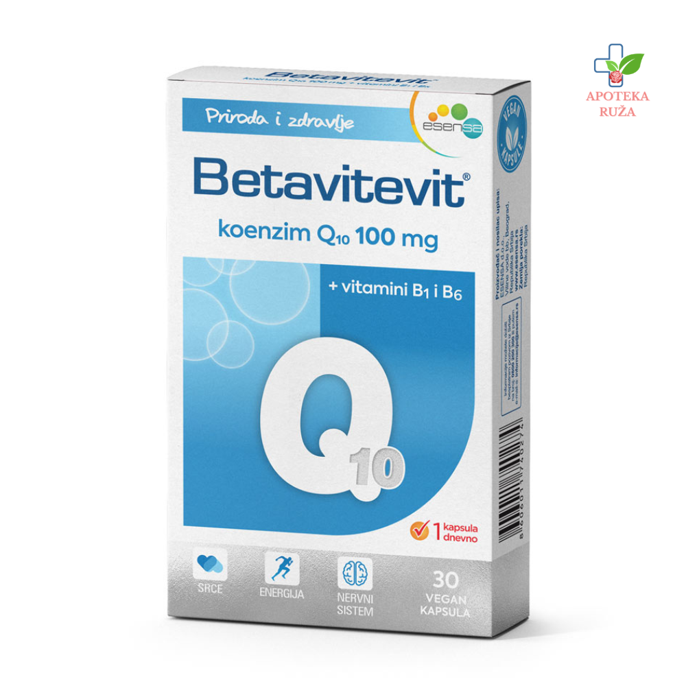 Betavitevit Q10+B1+B6 cps 30X100mg