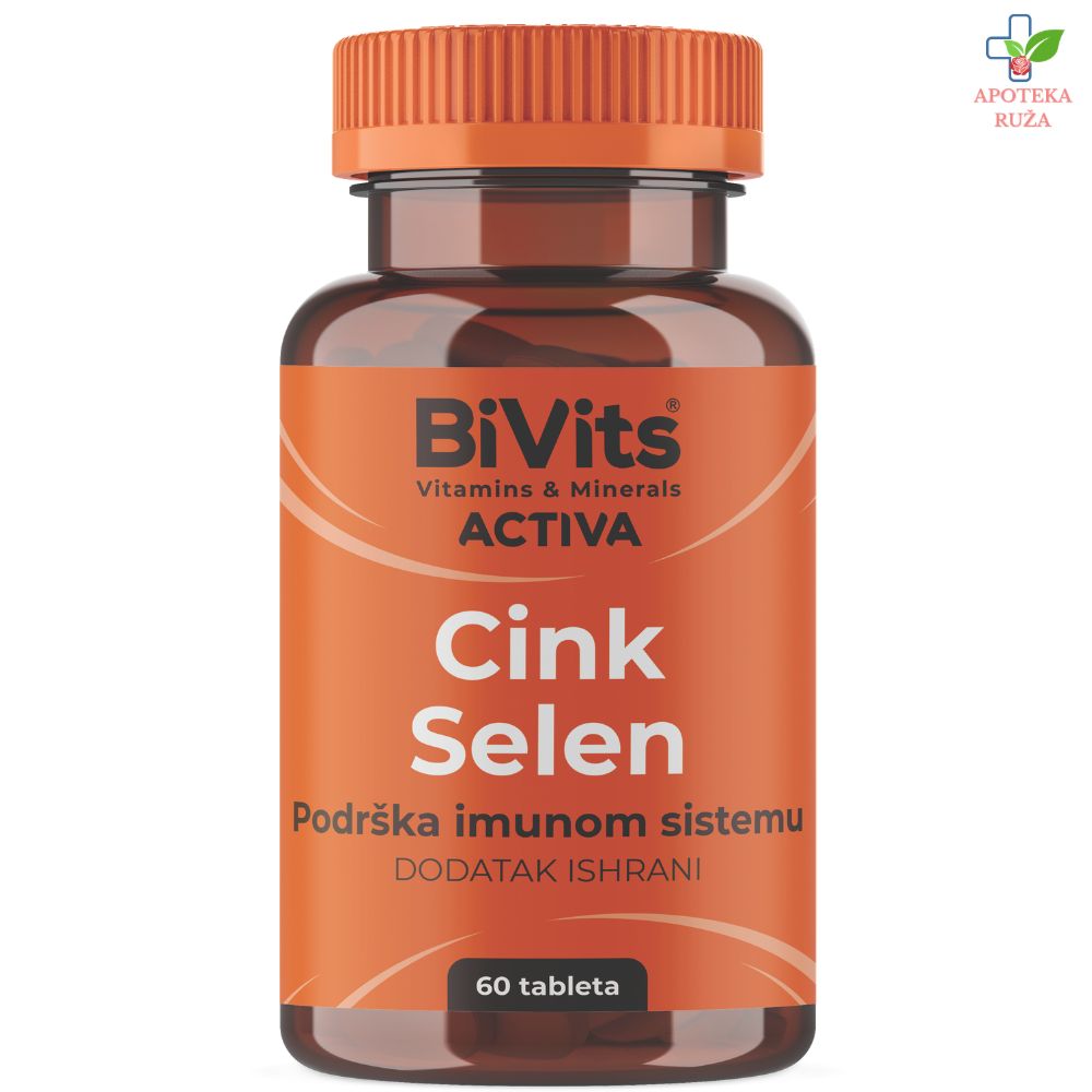 BiVits ACTIVA Cink Selen 60 tableta