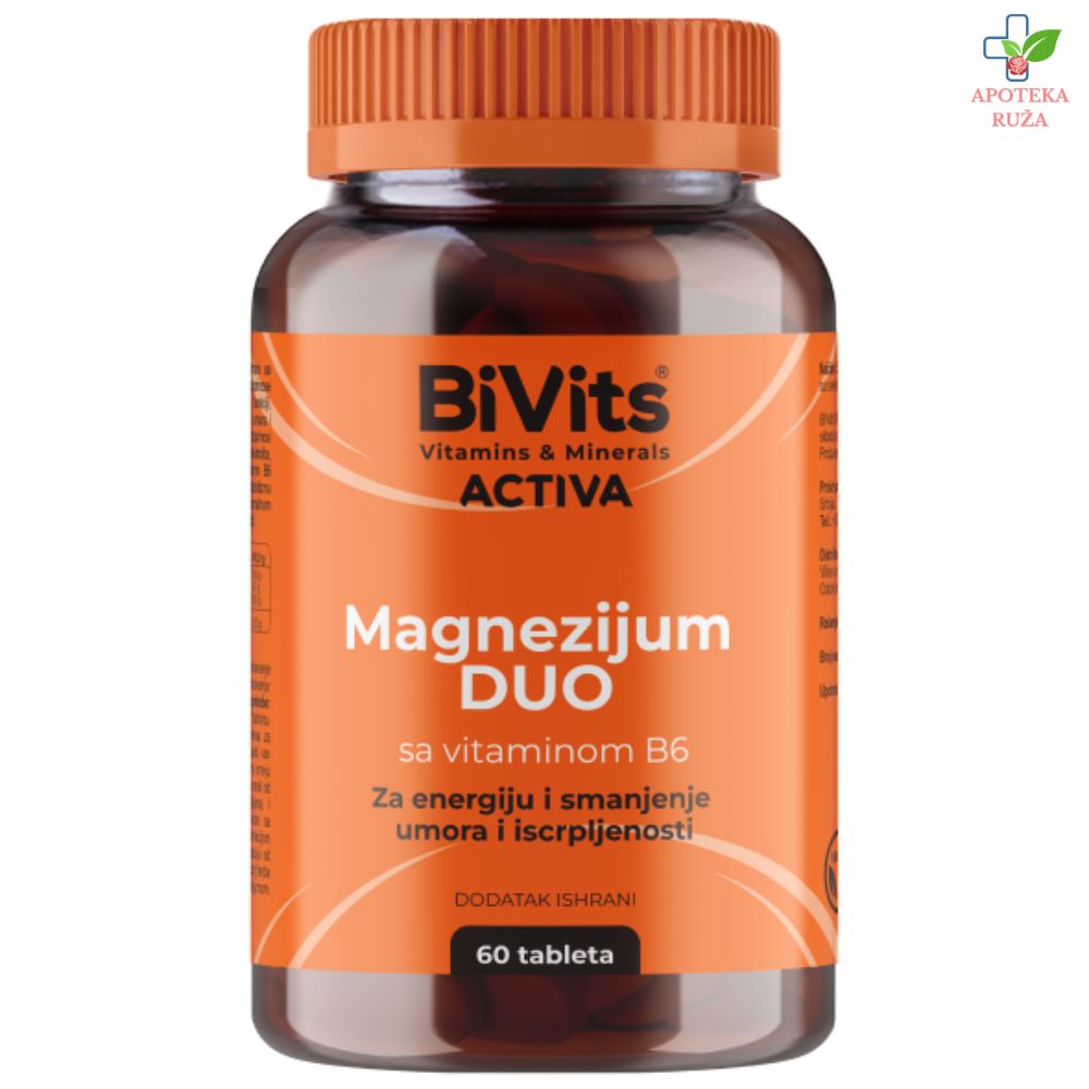 BiVits ACTIVA Magnezijum Duo Vitamin B6 60 tableta