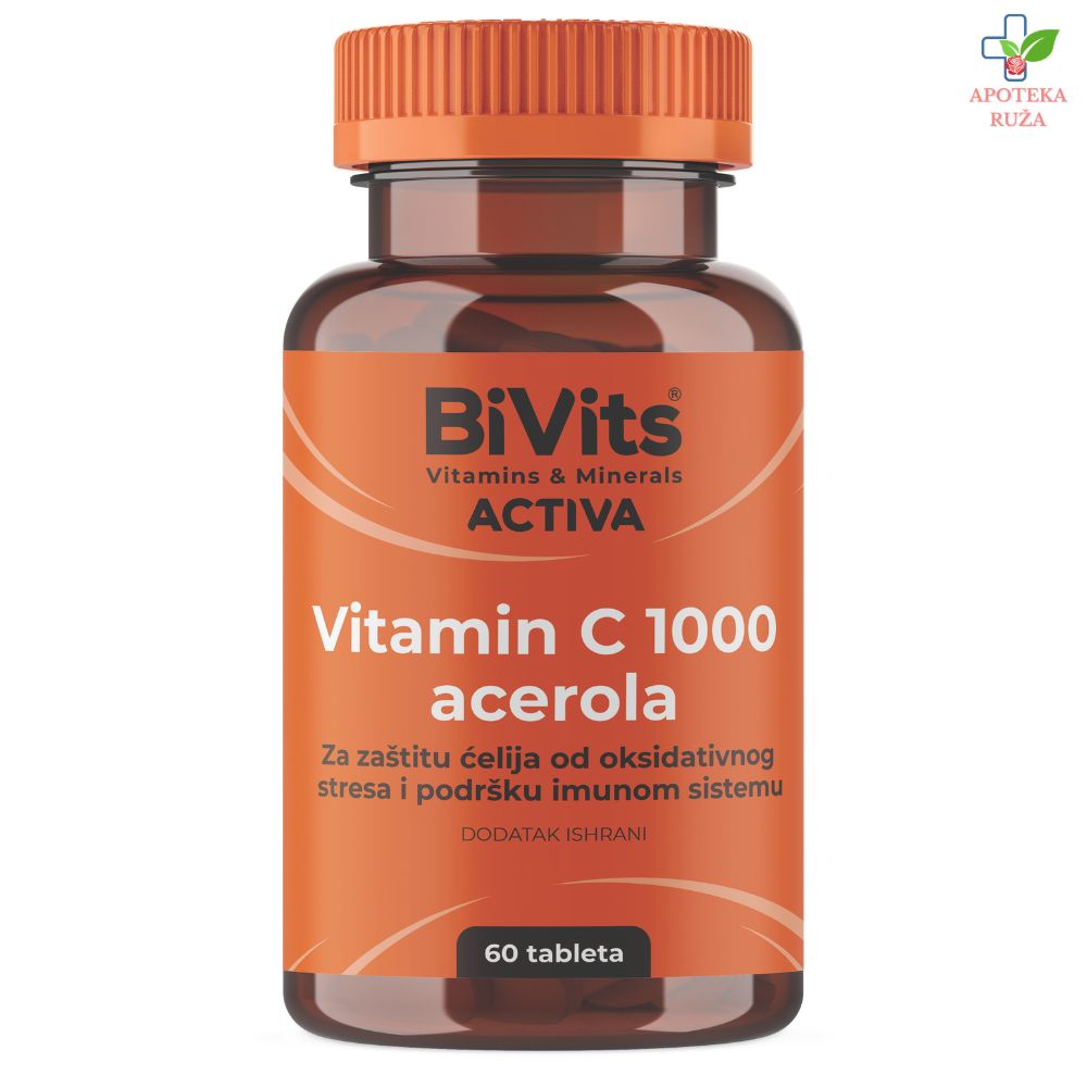 BiVits ACTIVA Vitamin C 1000 Acerola 60 tableta