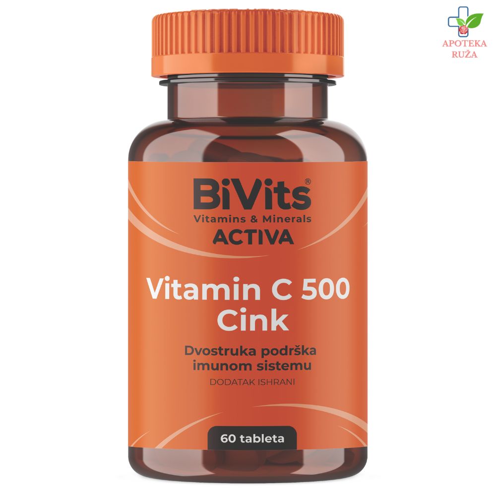BiVits ACTIVA Vitamin C 500 Cink 60 tableta