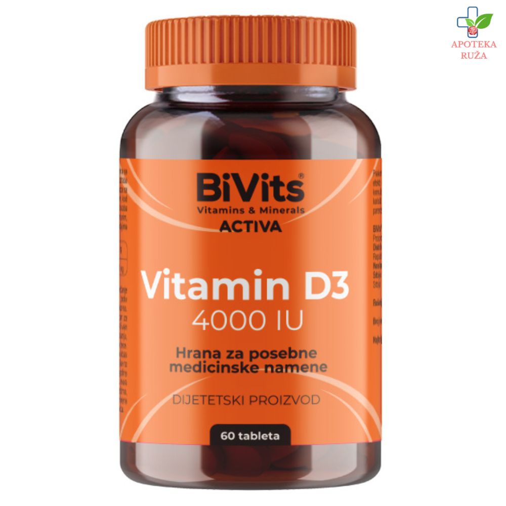 BiVits ACTIVA Vitamin D3 4000IU 60 tableta