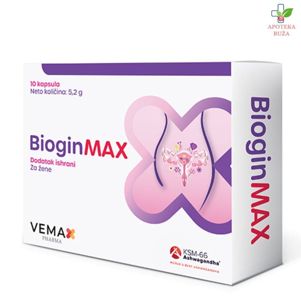 Bioginmax probiotik za žensko intimno zdravlje 10 kapsula