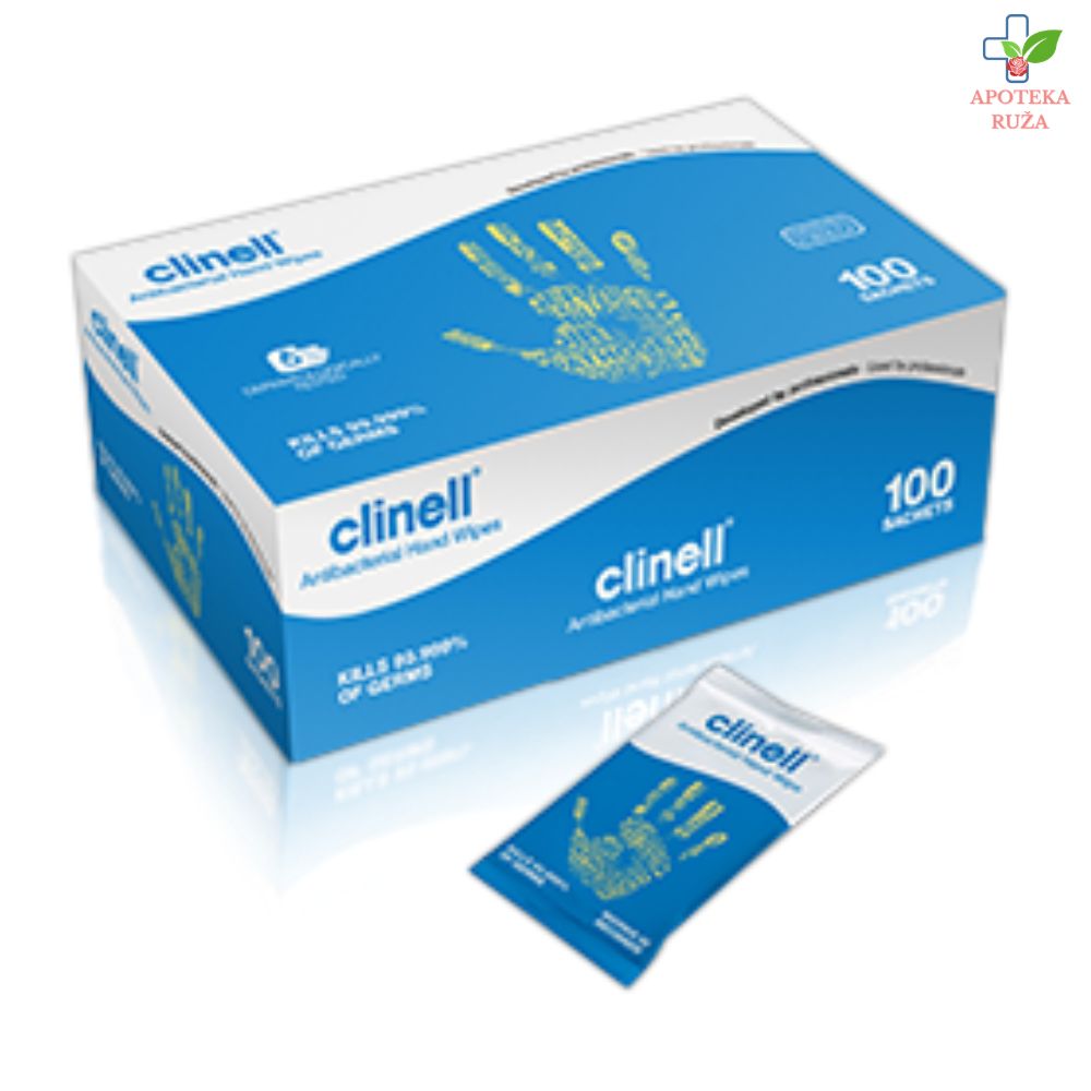 Clinell Antimikrobne maramice za ruke 100 komada
