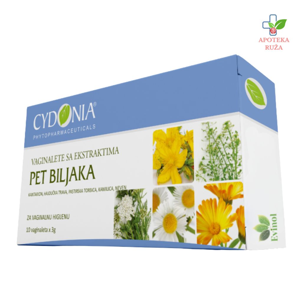 Cydonia vaginalete sa ekstraktima 5 biljaka 10 komada