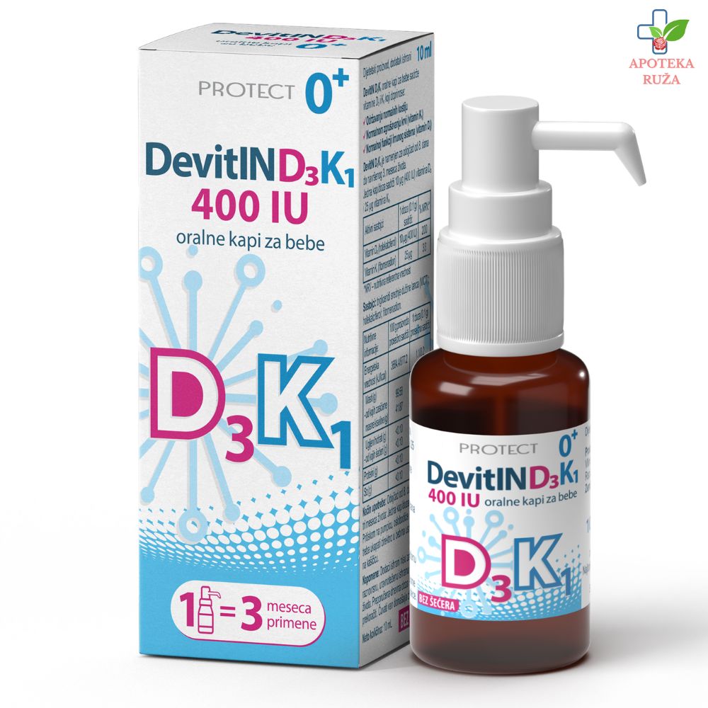 Devitin D3K1 kapi za bebe 10ml
