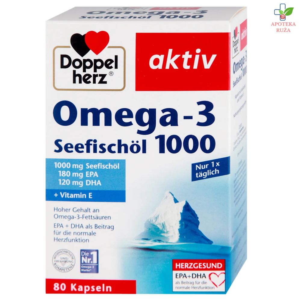 Doppelherz Aktiv Omega-3 1000 mg 80 tableta