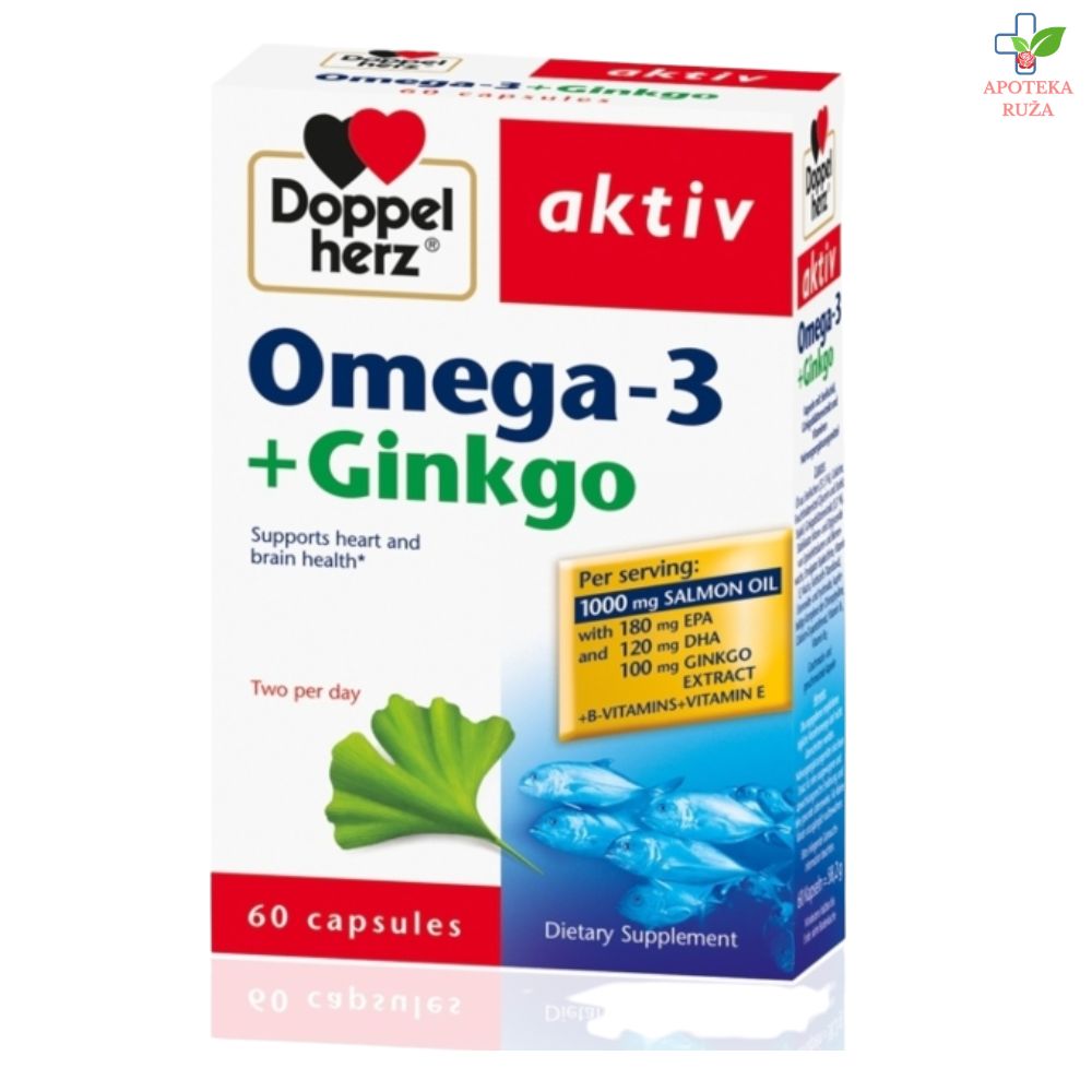 Doppelherz Aktiv Omega-3 + Ginko 60 tableta